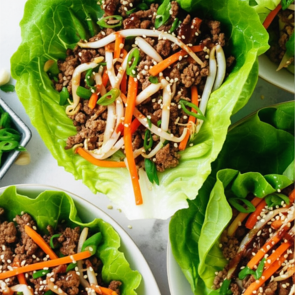 Asian Style Lettuce Wraps image