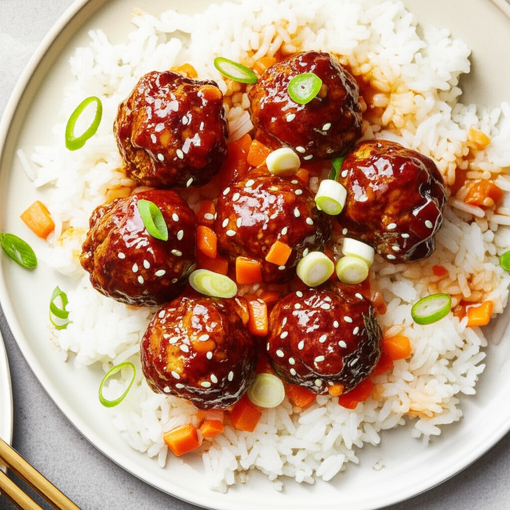 Asian Style Meatballs image