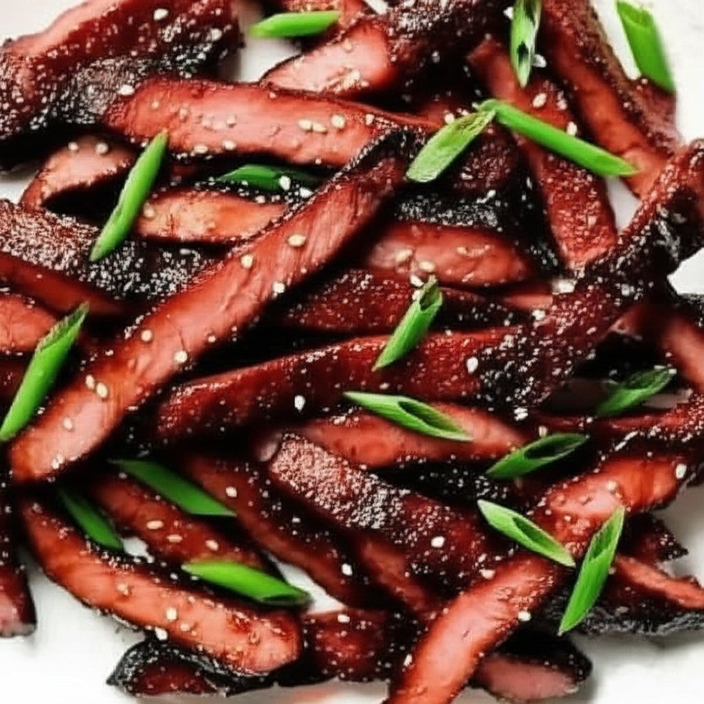 Asian Style Red Pork Strips image
