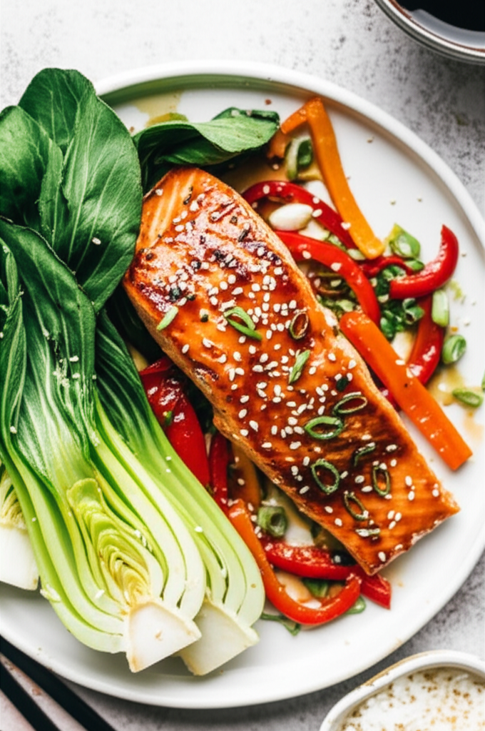 Asian Style Salmon Or Tofu image