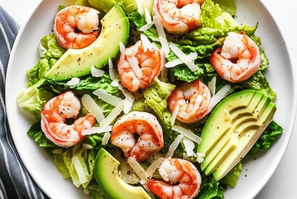 Asian Style Shrimp Caesar Salad image