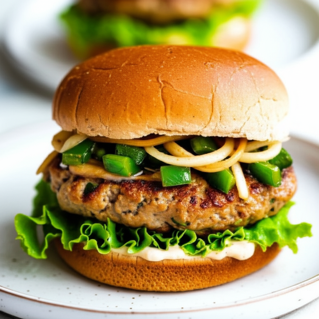 Asian Style Turkey Burgers image