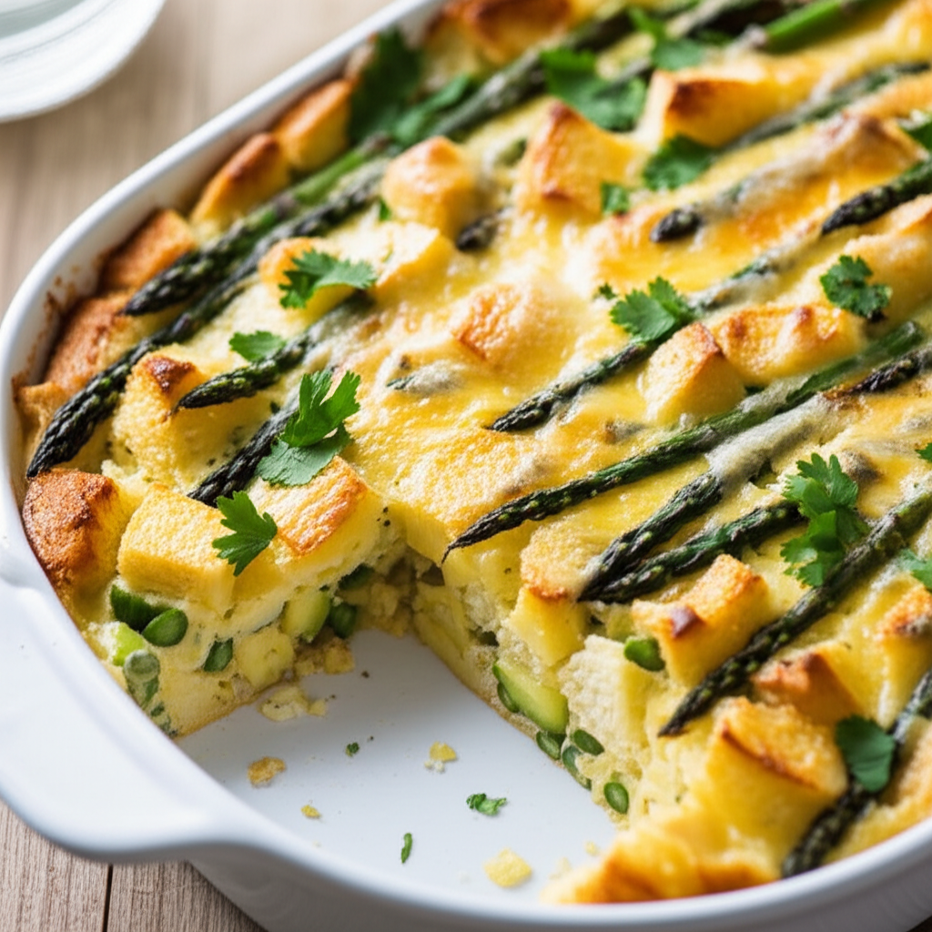 Asparagus Cheese Strata image