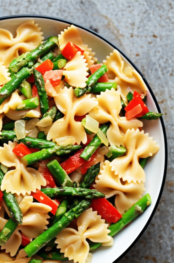 Asparagus Peppers Pasta Toss image