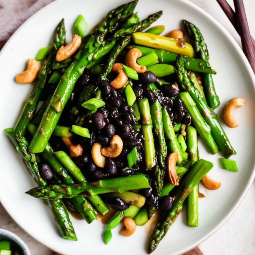 Asparagus Black Bean Sauce Stir Fry image