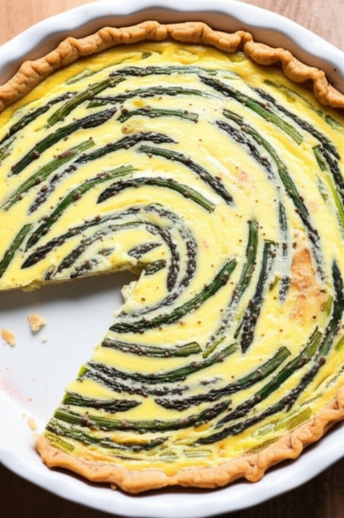 Asparagus Leek Quiche image