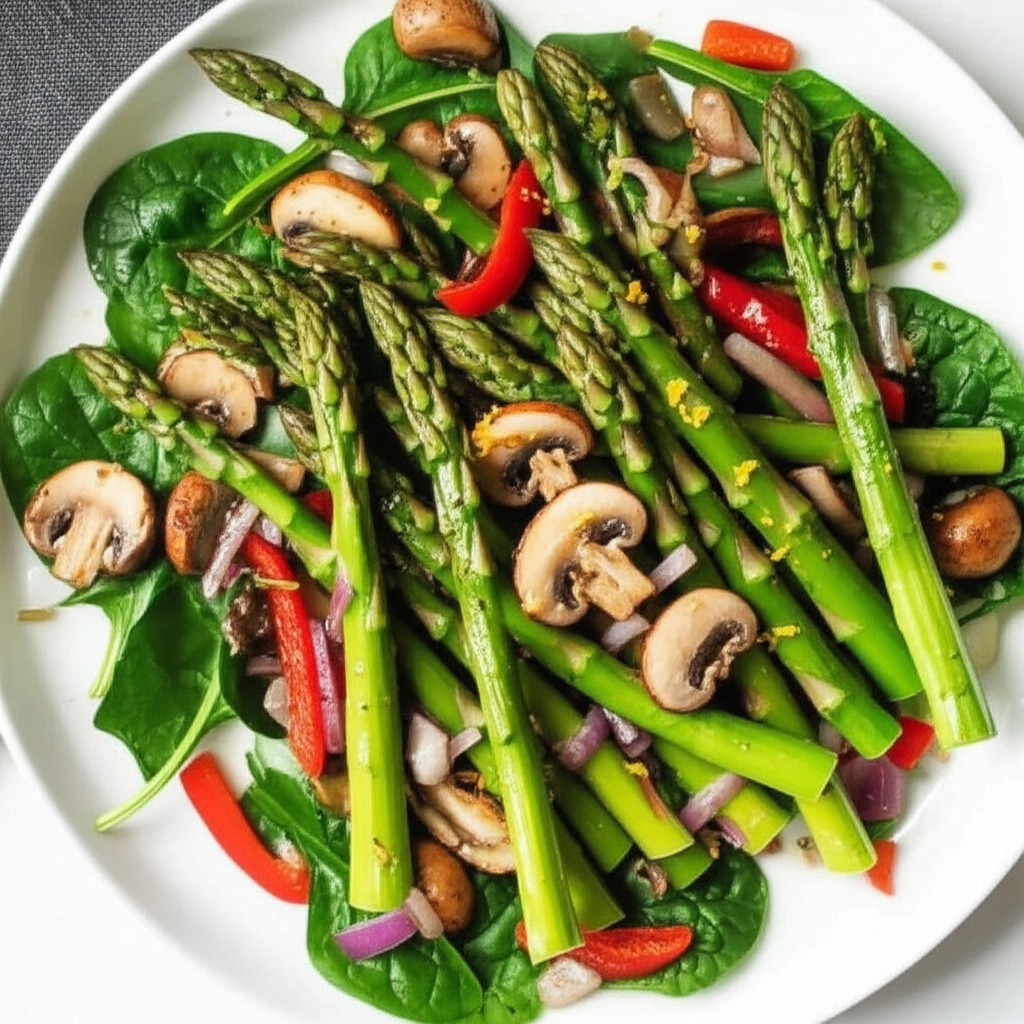 Asparagus Mushroom Salad image