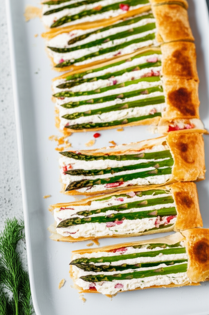 Asparagus Ricotta Strudel Vegetarian Or Not Your Choice image