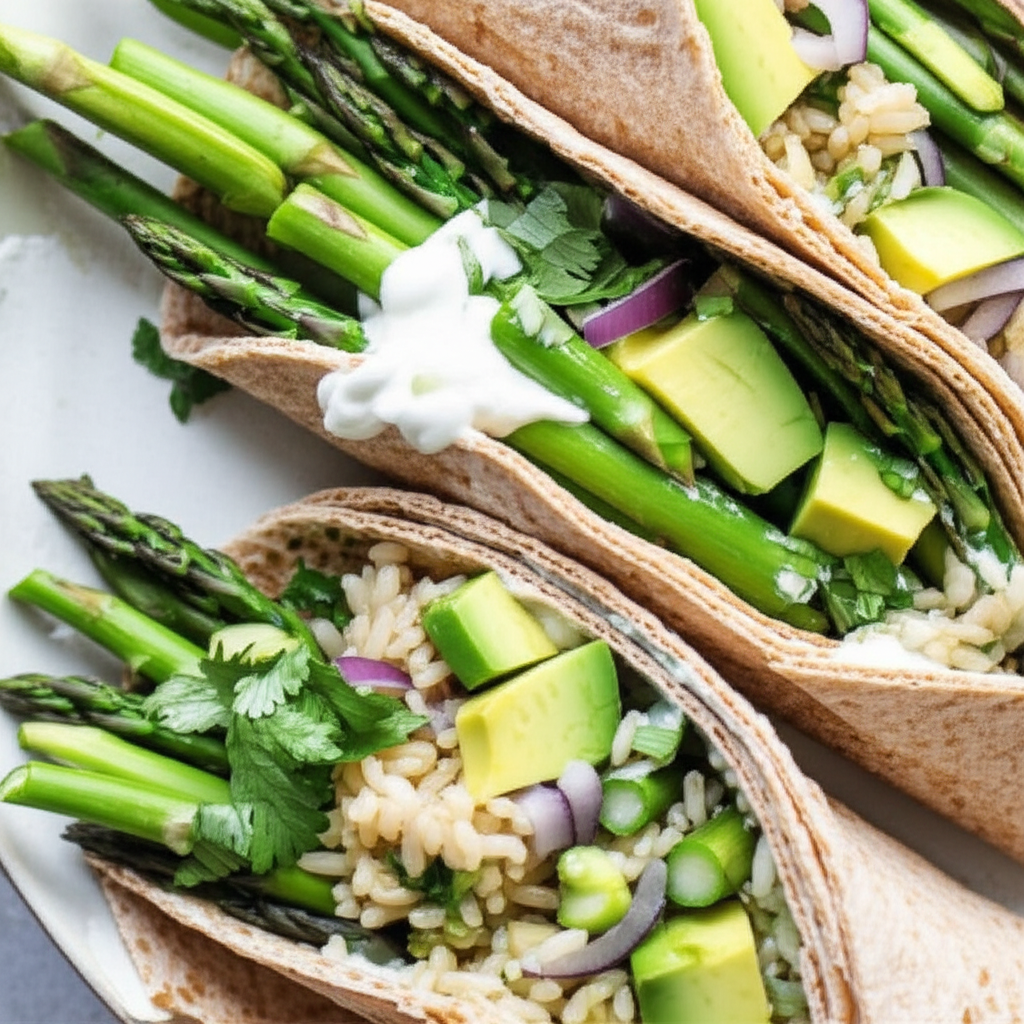 Asparagus And Avocado Wraps image