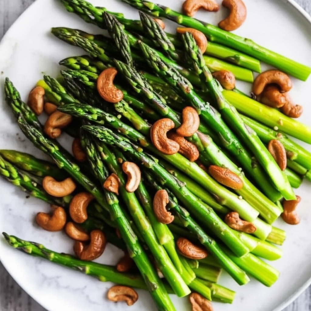 Asparagus And Cashew Stir Fry image