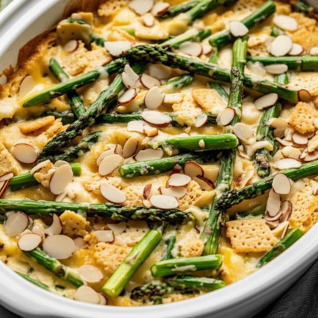 Asparagus And Cheese Crock Pot Casserole image