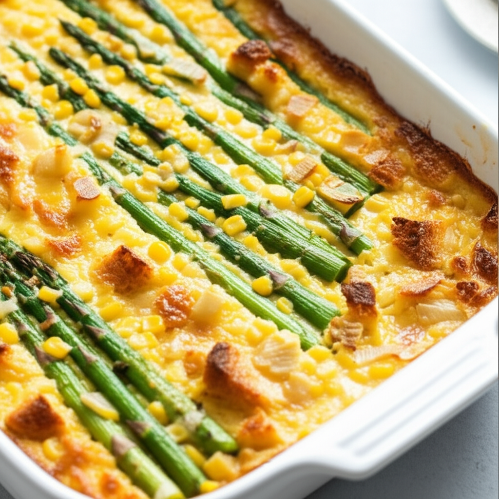 Asparagus And Corn Bake image