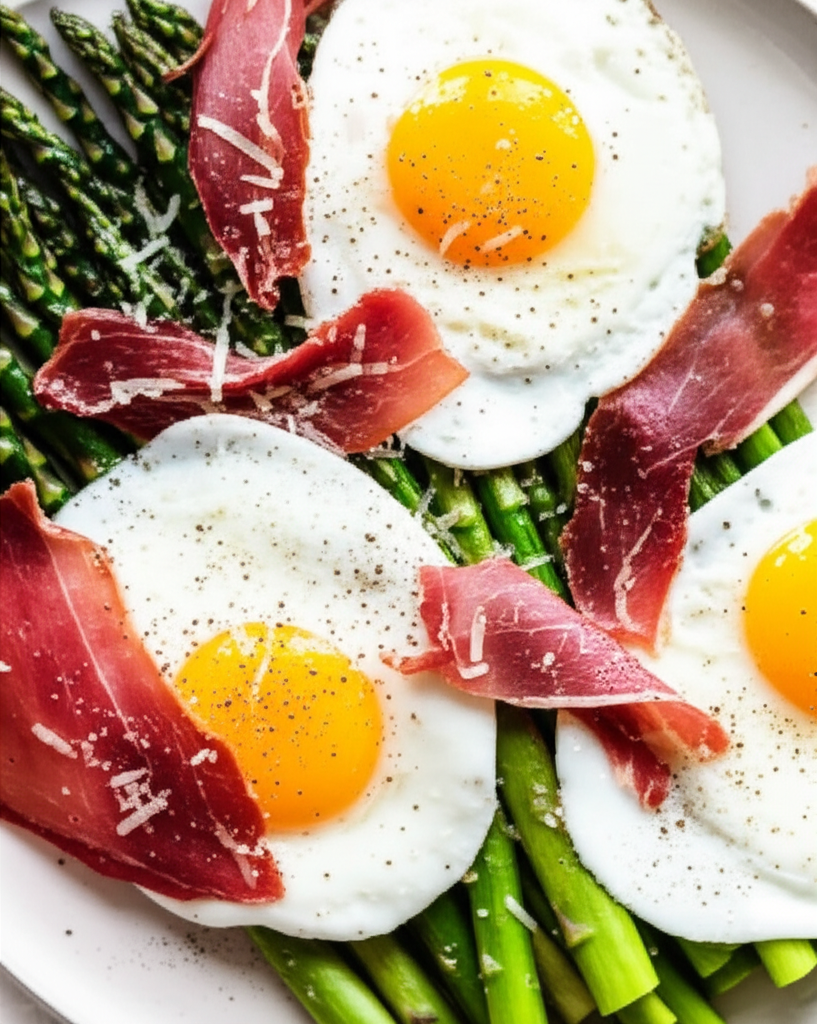 Asparagus And Eggs A Special Breakfast Treat image