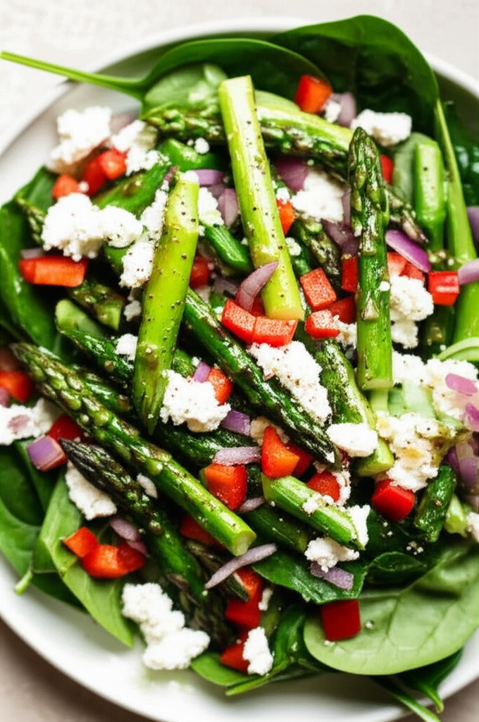 Asparagus And Goat Cheese Salad image