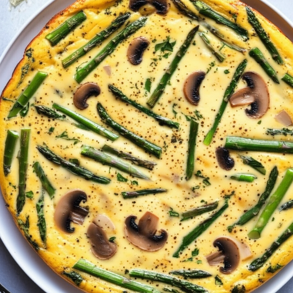 Asparagus And Mushroom Frittata image