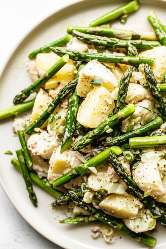 Asparagus And Spring Onion Potato Salad image
