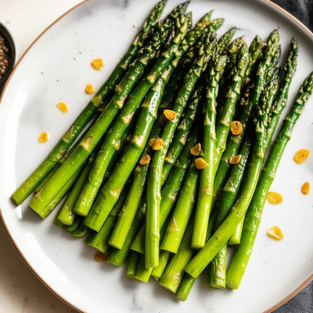 Asparagus And Toasted Garlic image