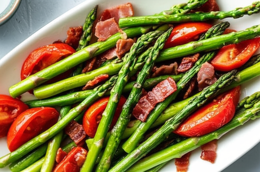 Asparagus And Tomato Skillet image