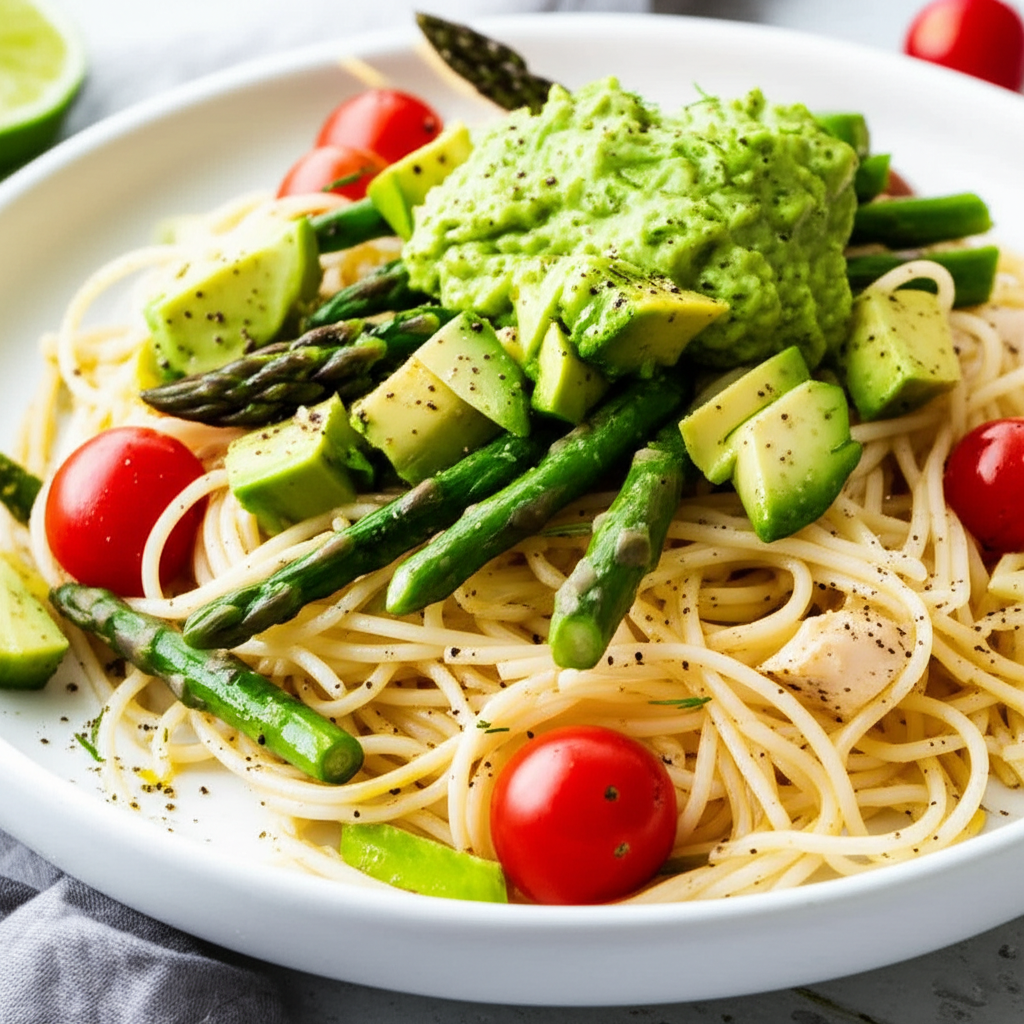 Asparagus Angel Hair Pasta image