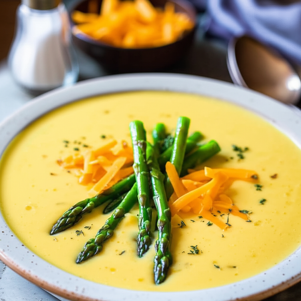 Asparagus Cheese Soup image
