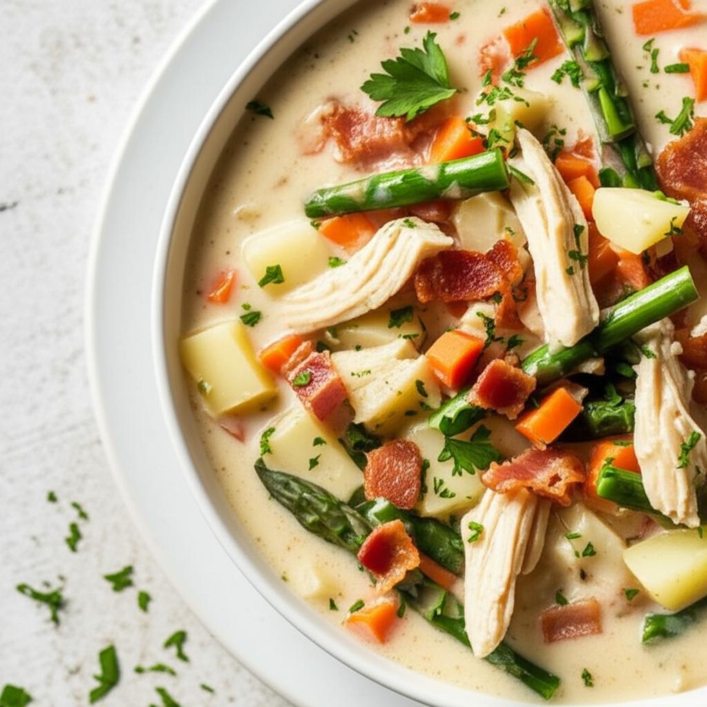 Asparagus Chicken Chowder image