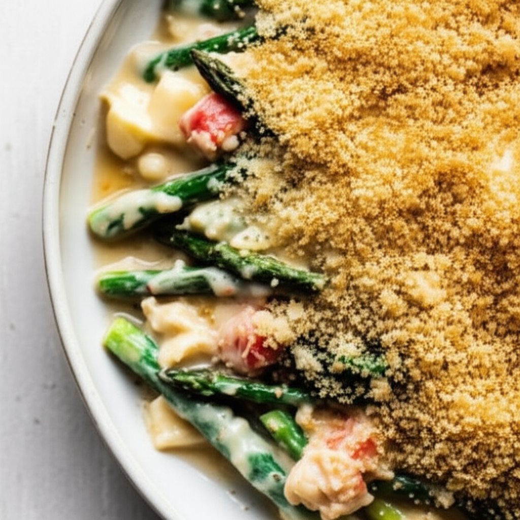 Asparagus Crab Au Gratin image