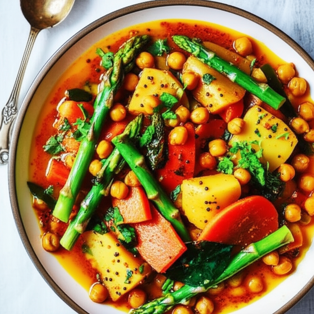 Asparagus Curry image