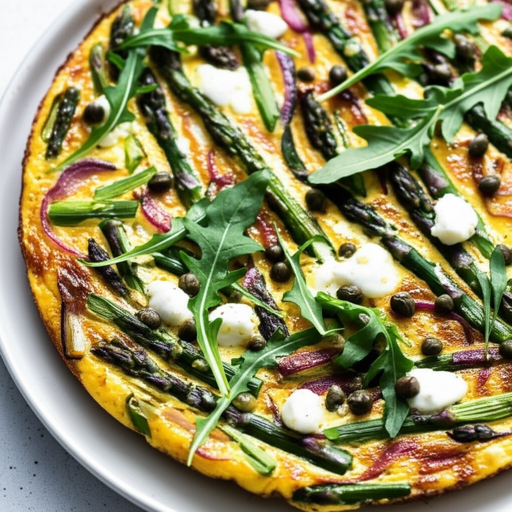 Asparagus Frittata With Rocket 21 Day Wonder Diet Day 6 image