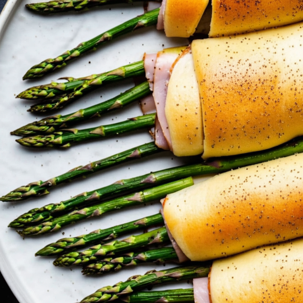 Asparagus Ham Spirals image