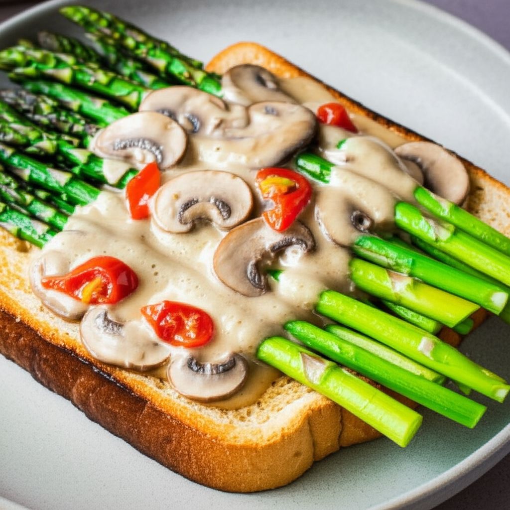 Asparagus On Toast image