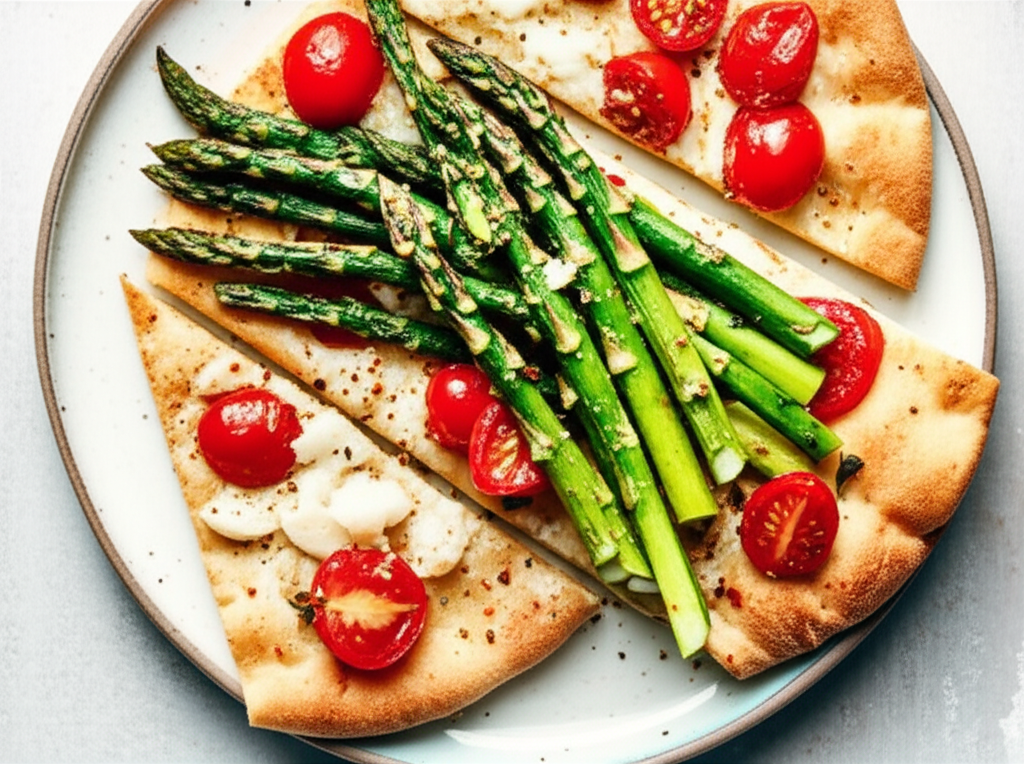 Asparagus Parmesan Pita Rounds image