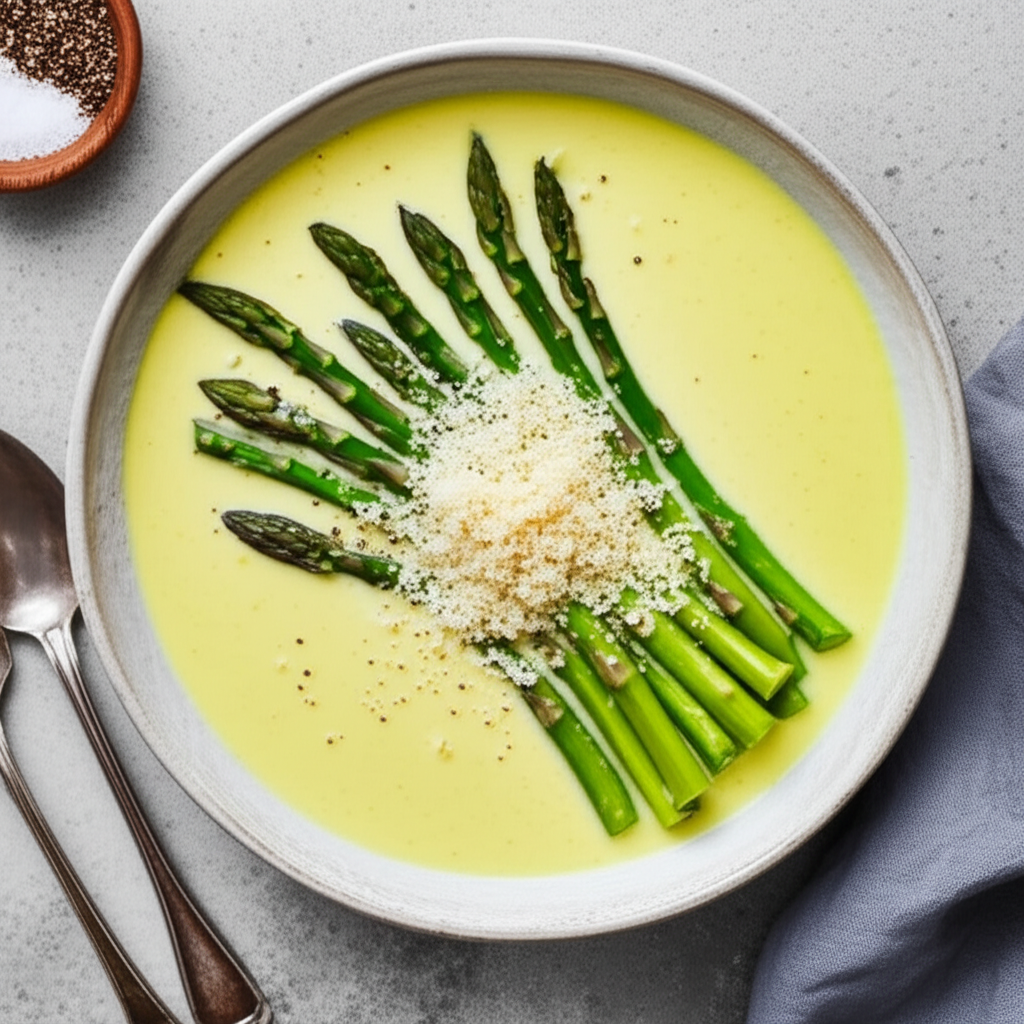 Asparagus Parmesan Soup image
