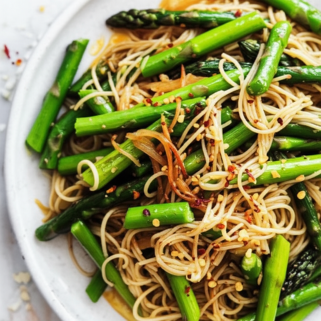 Asparagus Pasta Stir Fry image