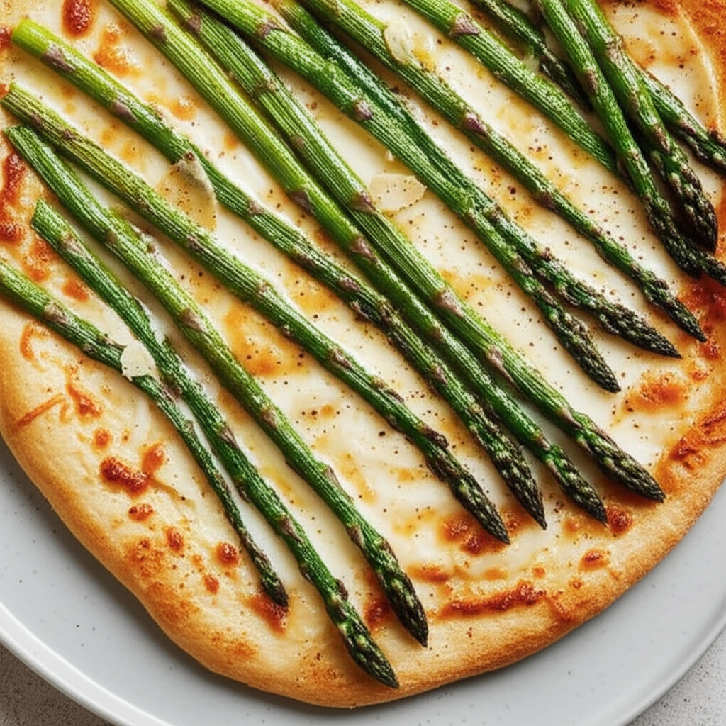 Asparagus Pizza image
