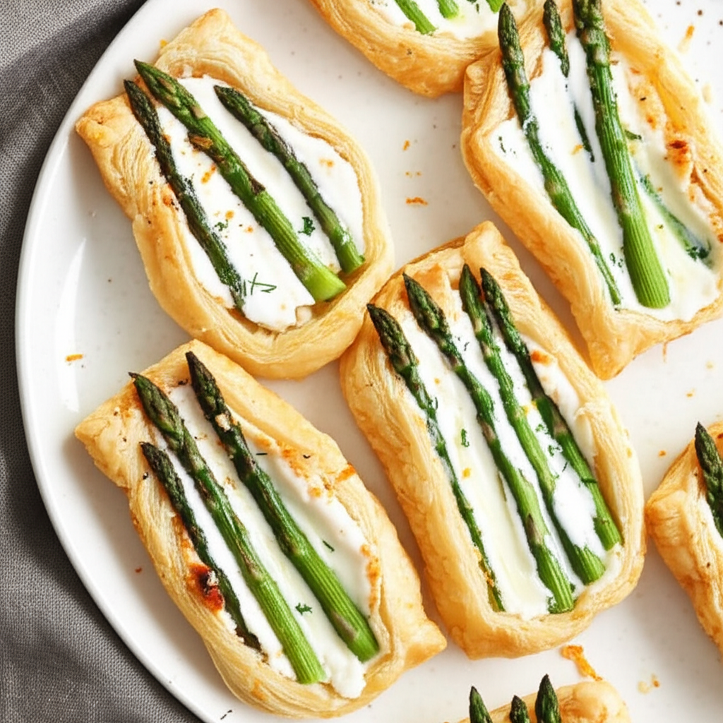 Asparagus Puff Pastry Snacks image