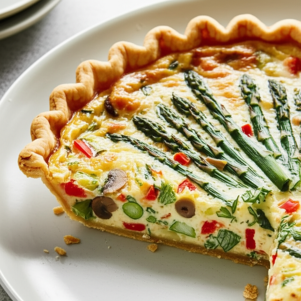 Asparagus Quiche image