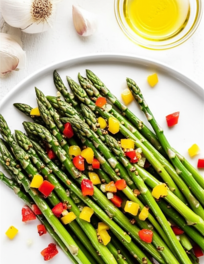 Asparagus Salad With Sweet Pepper Confetti image
