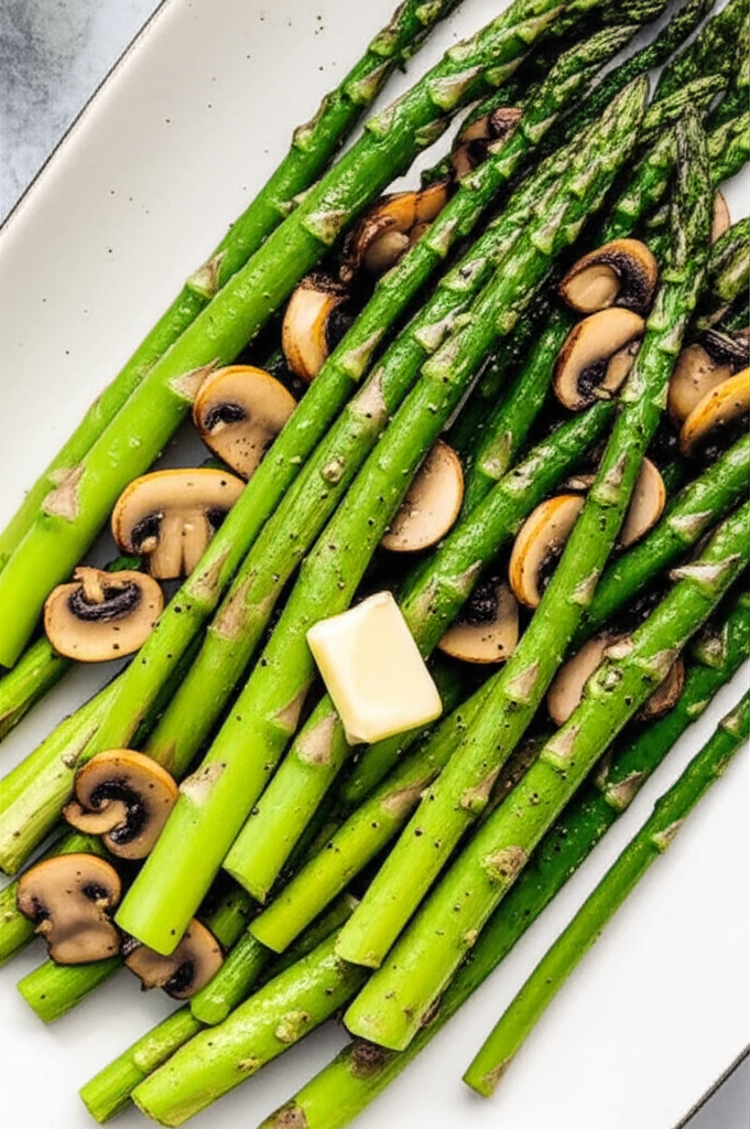 Asparagus Spears With Mushrooms image