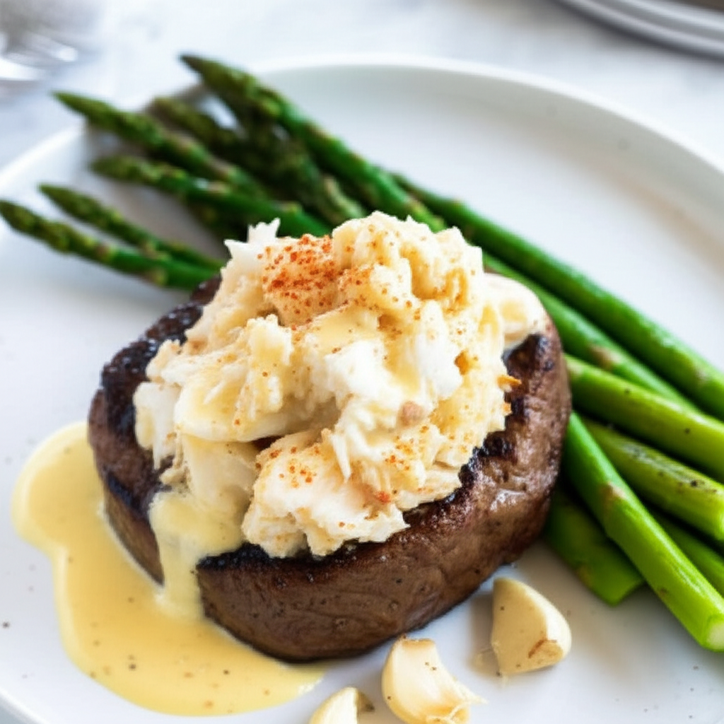 Asparagus Steak Oscar image