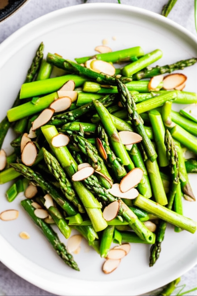 Asparagus With Almonds image