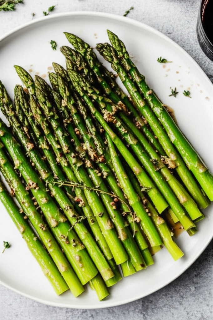 Asparagus With Beer And Honey Sauce image