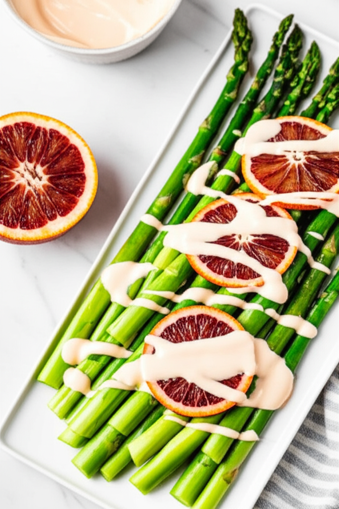 Asparagus With Blood Orange Mayonnaise image