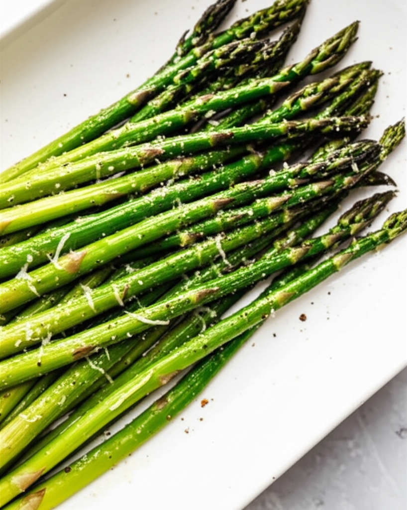 Asparagus With Butter And Parmesan Cheese image