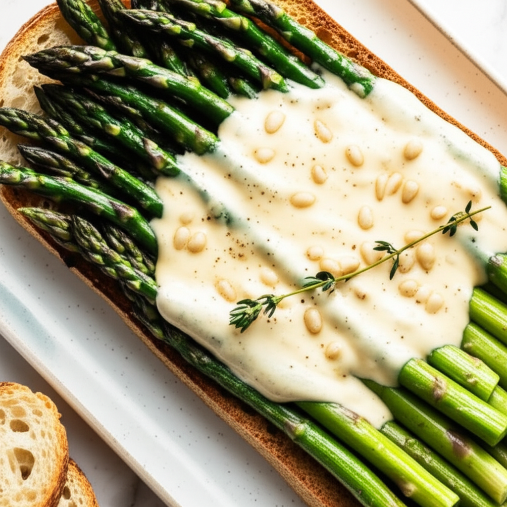 Asparagus With Cambozola Sauce image