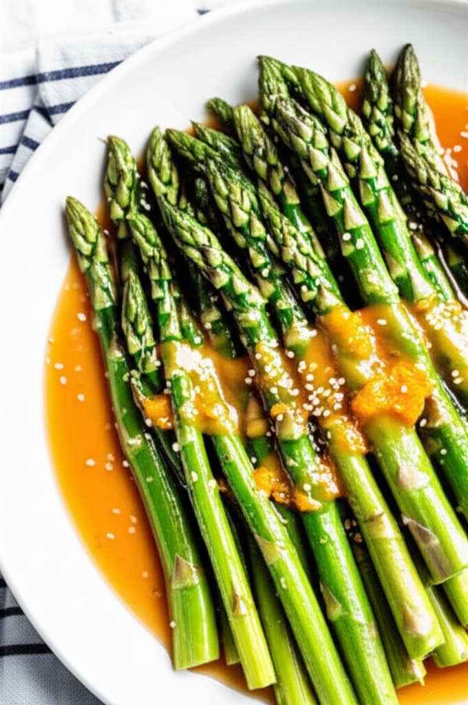 Asparagus With Gingered Orange Sesame Dressing image