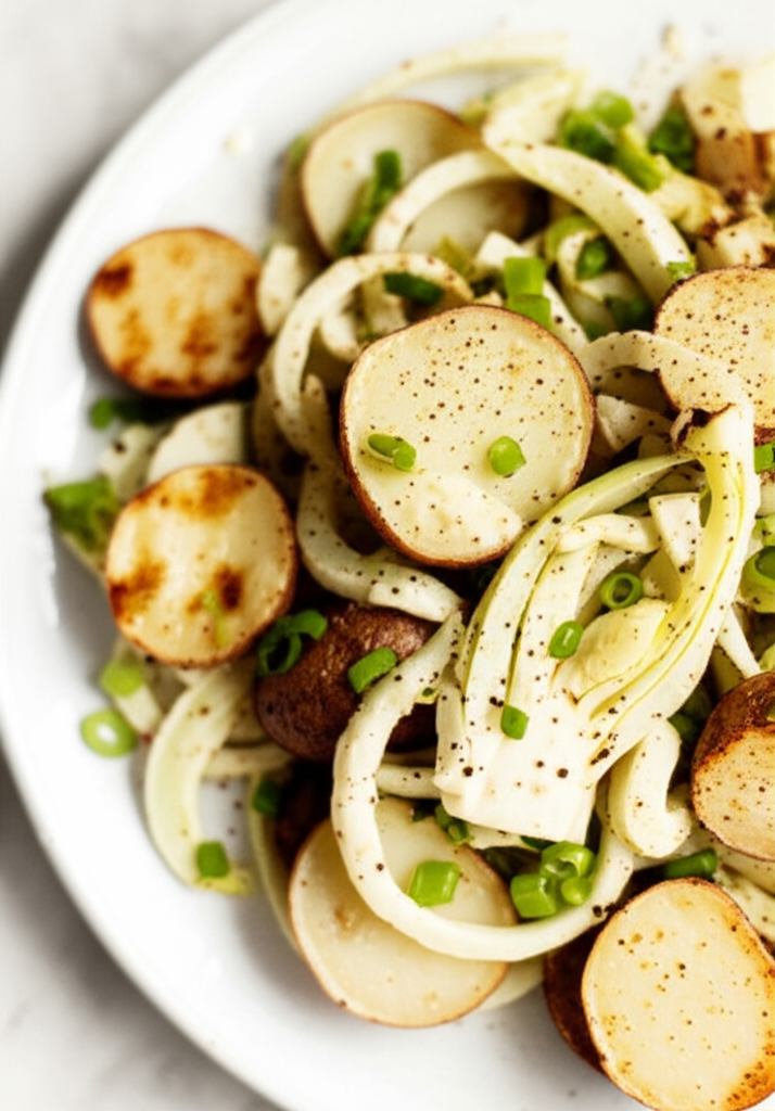 Grilled Potato And Fennel Salad image