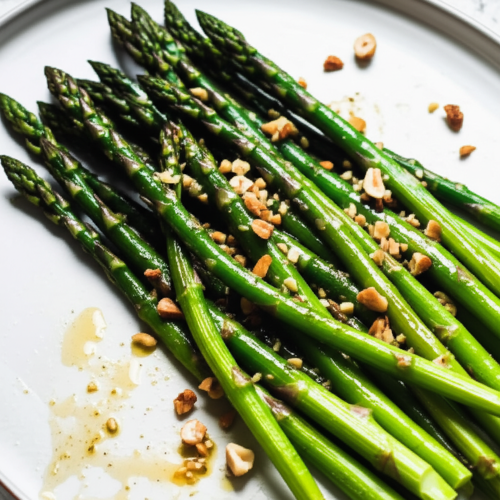 Asparagus With Hazelnut Vinaigrette image