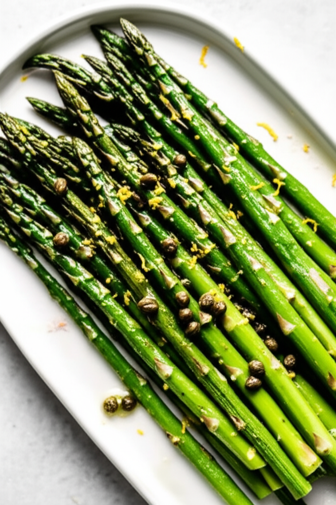 Asparagus With Lemon Caper Vinaigrette image