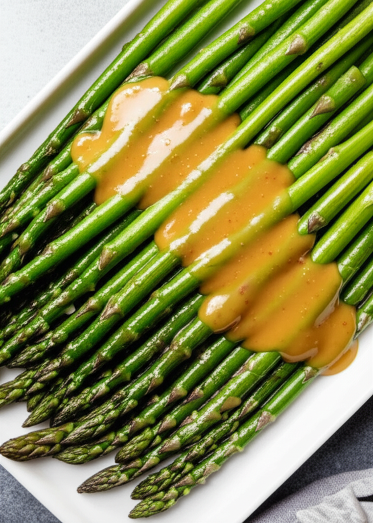 Asparagus With Maple Mustard Sauce image