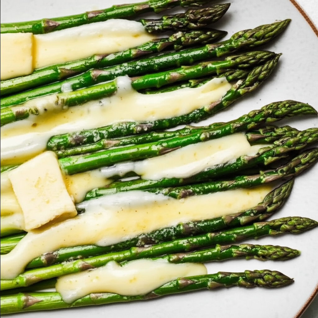 Asparagus With Melted Brie image